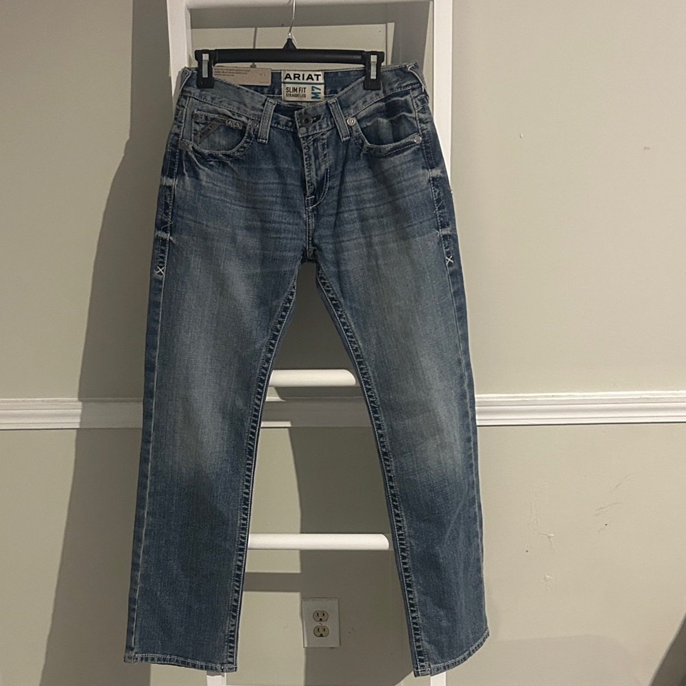 Ariat M7 Slime straight leg Fit Medium Wash Denim Jeans